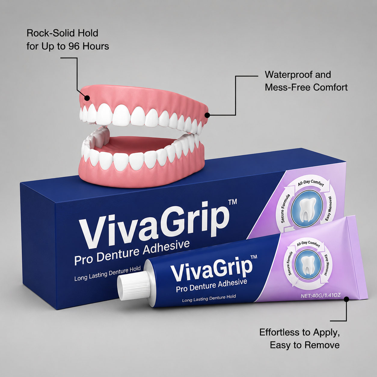VivaGrip™ — Unshakable Comfort and Confidence That Lasts for Days