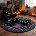 VortiGlow™ Quilted Round Rug — Command Every Step With Hypnotic Halloween Magic