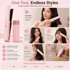 VayaGlide™ Mini Straightener — Pocket-Sized Power for Flawless Hair Anytime, Anywhere