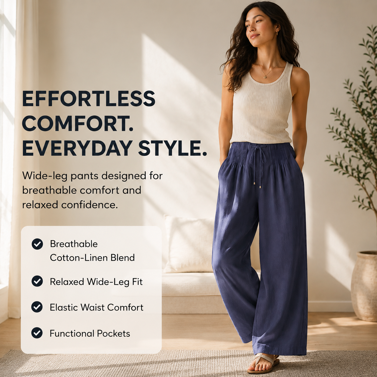 LumaEase™ Wide Leg Pants — Unlock All-Day Fresh Comfort and Effortless Style