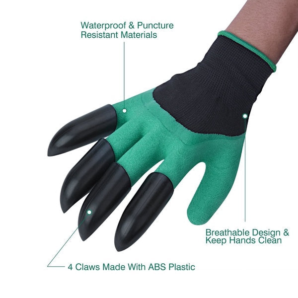 GardenGlovePro™ — Power Through Your Garden with Dry, Protected Hands and Built-In Digging Claws