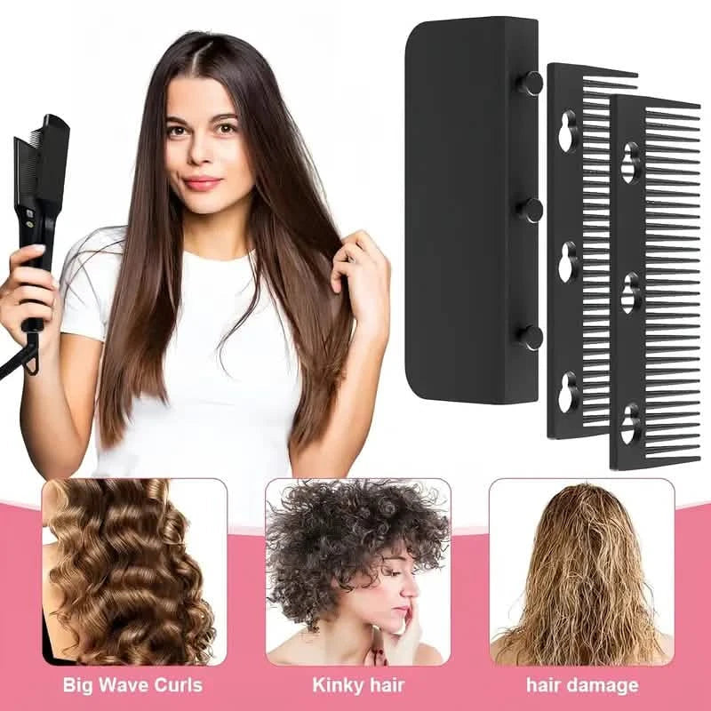 GlideMaster™ Flat Iron Comb Attachment — Effortlessly Smooth, Damage-Free Hair That Shines with Confidence