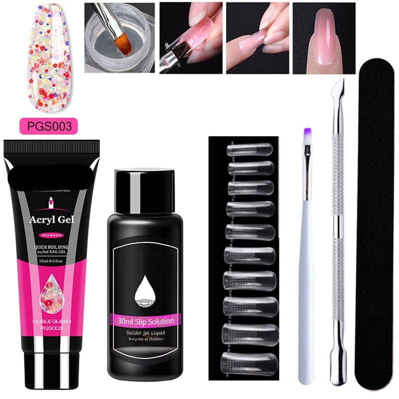 LustraVibe™ Nail Art 7-Piece Set — Salon-Quality Nails That Shine, Flex, and Protect Your Natural Beauty for Weeks