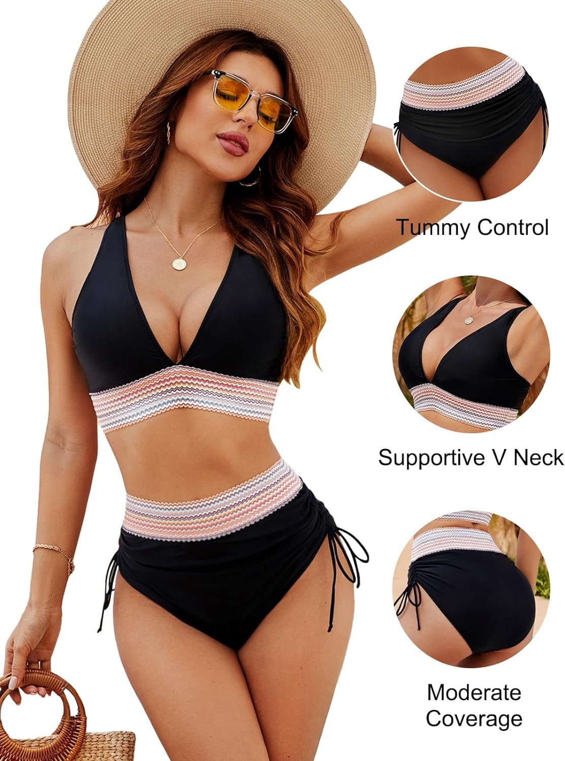 SilqueAura™ High Waisted Sculpting Bikini Set — Unleash Jaw-Dropping Curves and Confidence All Day Long