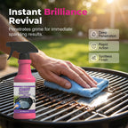 FlareClean™ — Effortlessly Restore Your Grill’s Stunning Shine and Pride