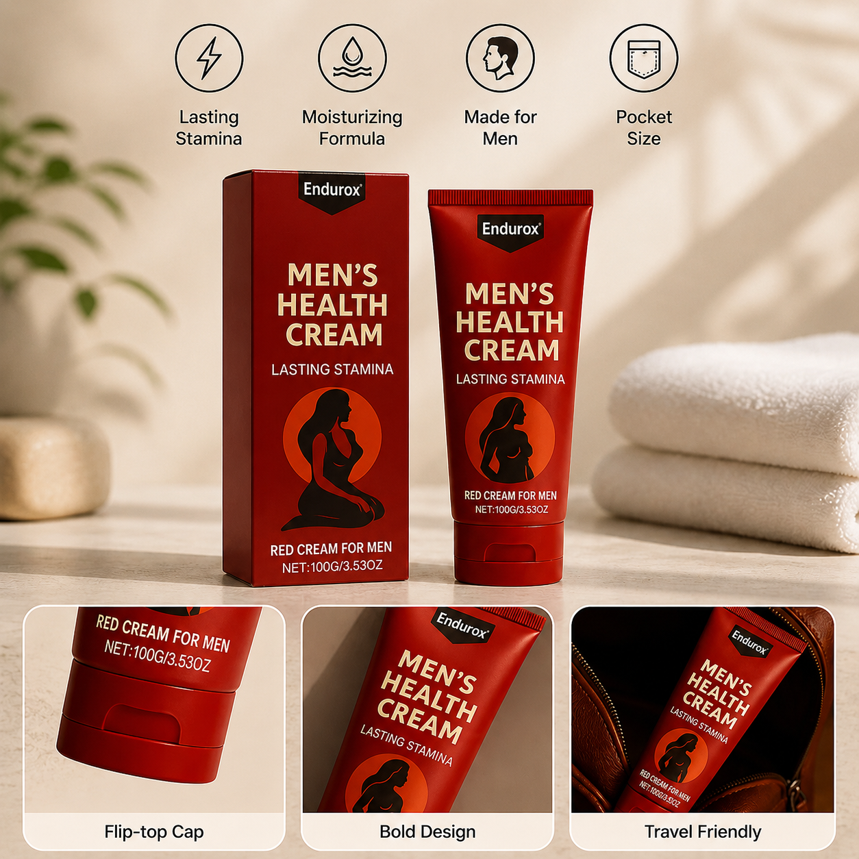 Endurox™ Men's Performance Cream — Ignite Your Power and Own Every Moment with Unstoppable Energy