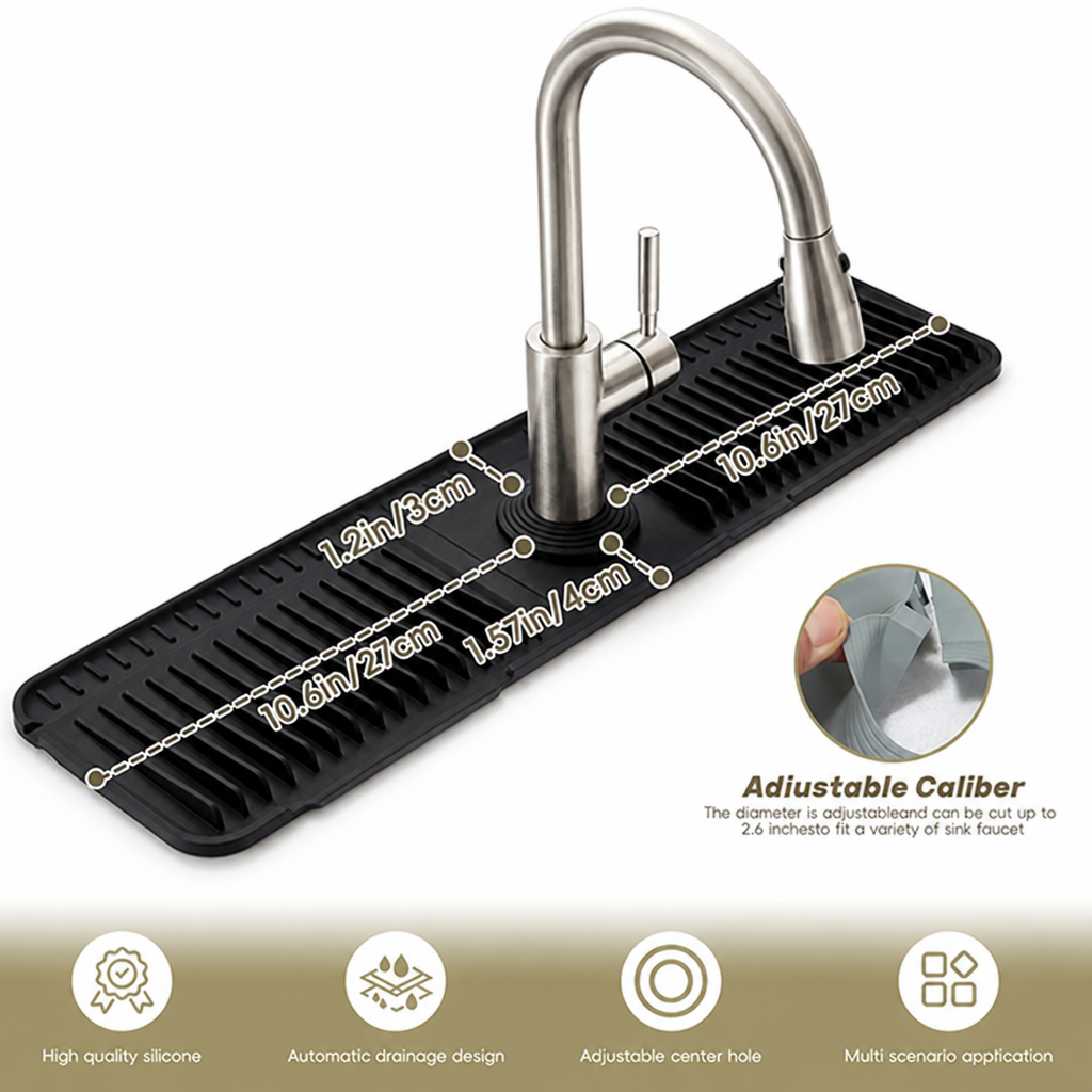AquaShield™ — Keep Your Counters Dry and Your Sink Spotless Without Lifting a Finger