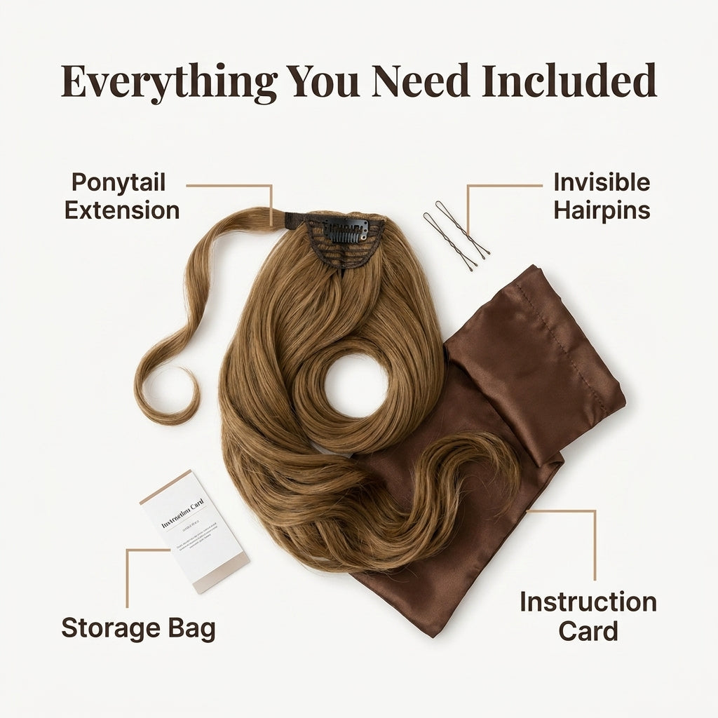SilkAura™ Ponytail Extension — Unlock Instant Volume and All-Day Glam Confidence