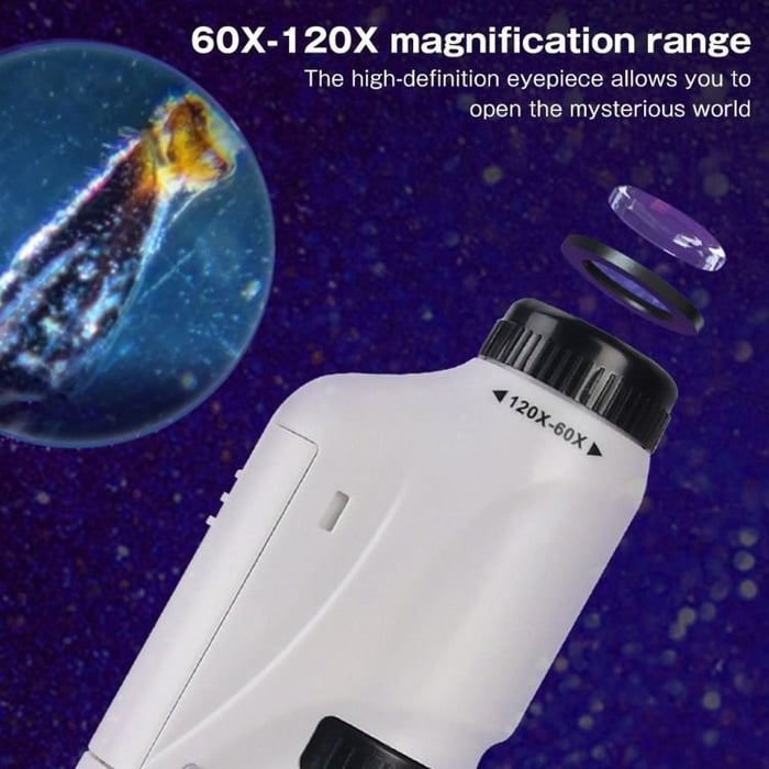 Offre spéciale 🎁🔥 50 % de réduction - Microscope de poche portable pour enfants