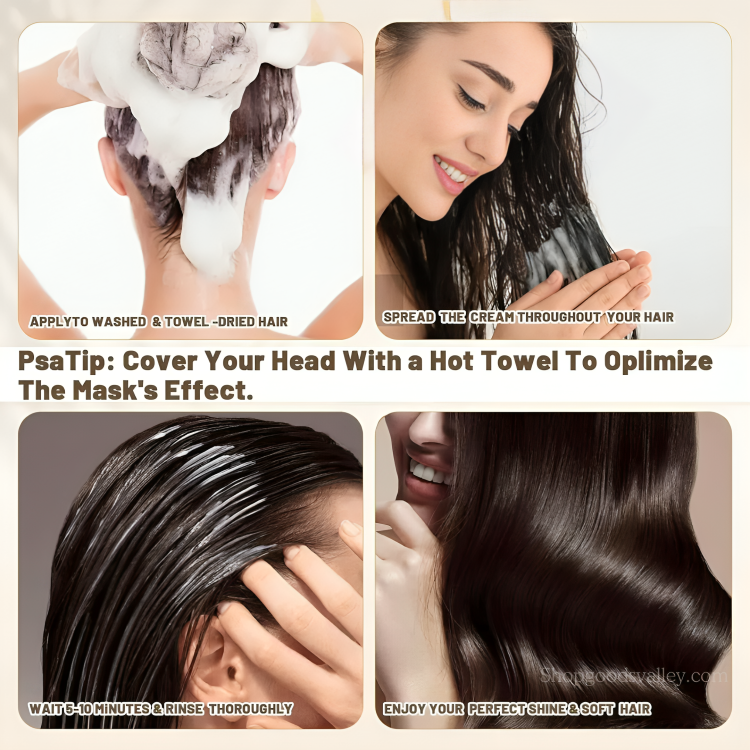 VivaLux™ Collagen Hair Renewal Mask — Bring Dull, Damaged Hair Back to Life with Silky, Head-Turning Bounce