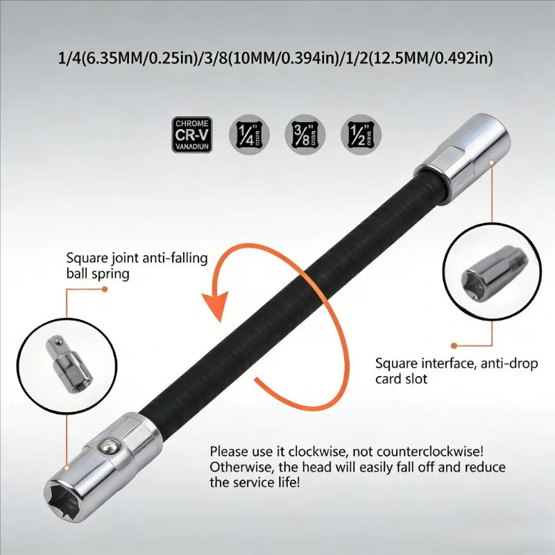 TorqueGlide™ — Master Tight Spots with Lightning-Fast Flexibility and Unstoppable Strength