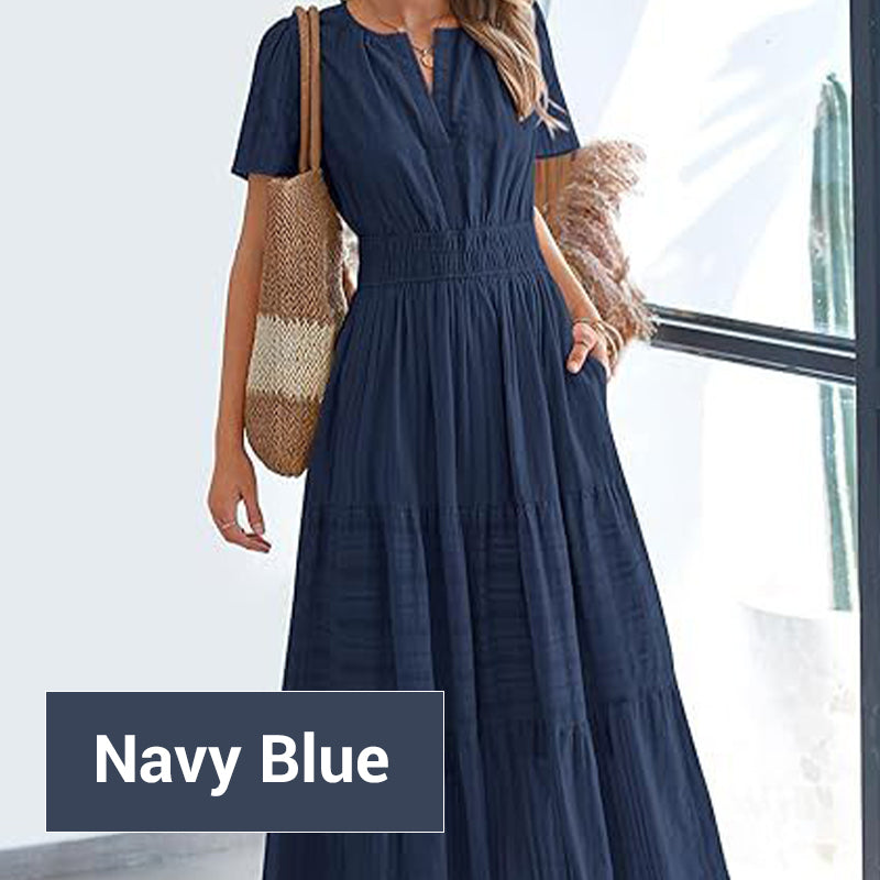 LuminaBelle™ Maxi Dress — Embrace Your Curves with Featherlight Freedom and Effortless Elegance