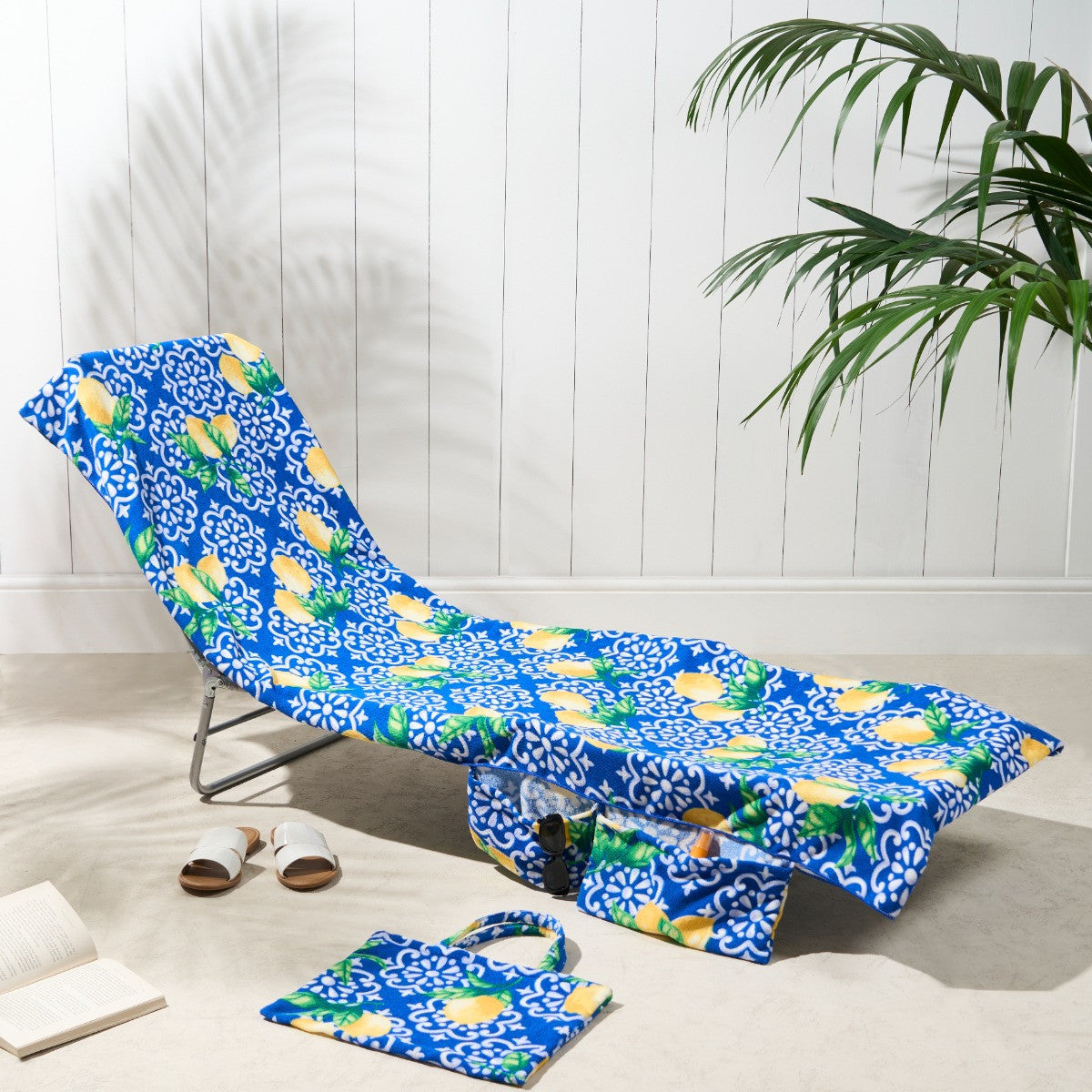 ShoreEase™ Sun Lounger Towel — Escape Sand Hassles with Instant Dry Comfort and Secure Storage