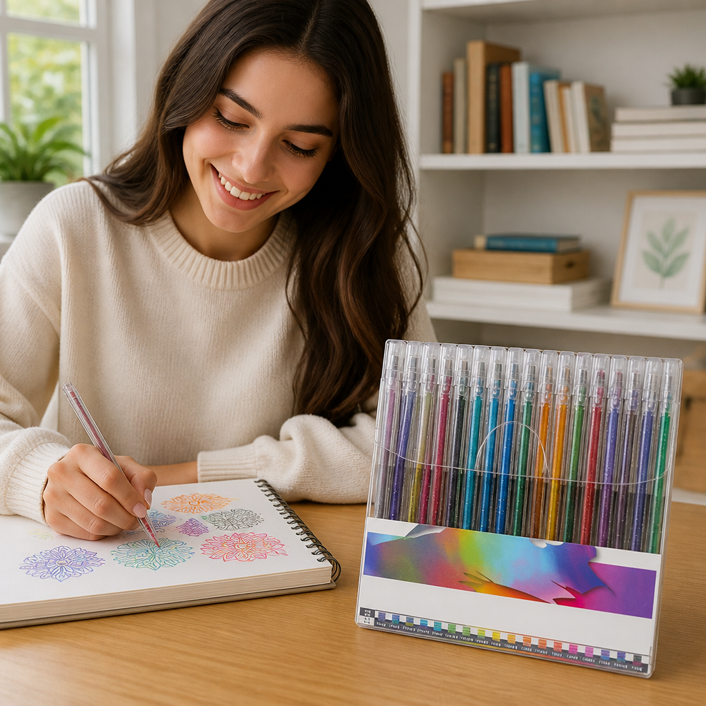 SparkAura™ Gel Pen Set — Ignite Your Creativity with Smooth, Dazzling Color That Lasts