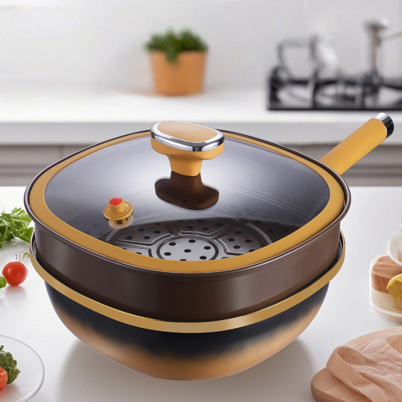 SilkStone™ 12in Titanium Alloy Pot — Effortless Cooking with Perfect Heat and Zero Stick Mess