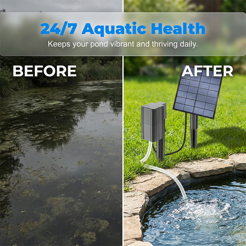 SunRipple™ — Transform Your Pond into a Lush, Crystal-Clear Oasis Powered by Sunshine