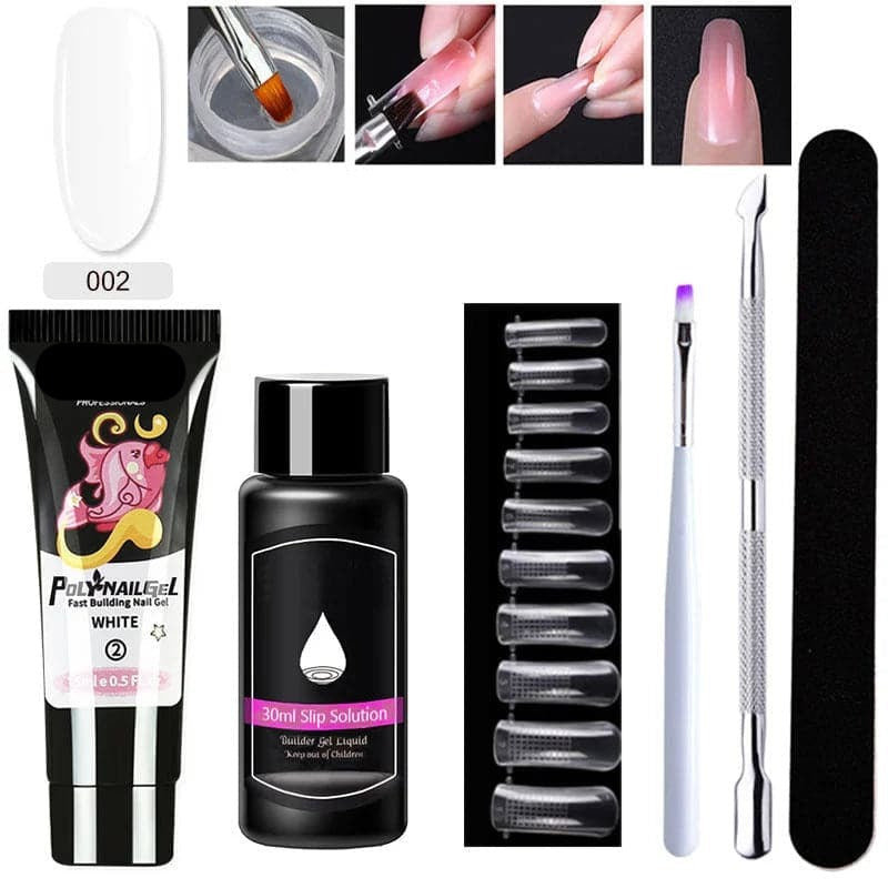 LustraVibe™ Nail Art 7-Piece Set — Salon-Quality Nails That Shine, Flex, and Protect Your Natural Beauty for Weeks