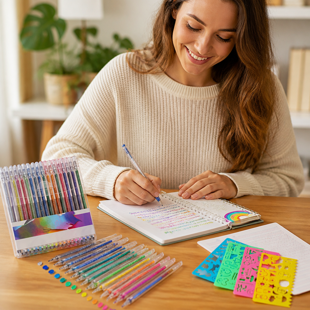 SparkAura™ Gel Pen Set — Ignite Your Creativity with Smooth, Dazzling Color That Lasts