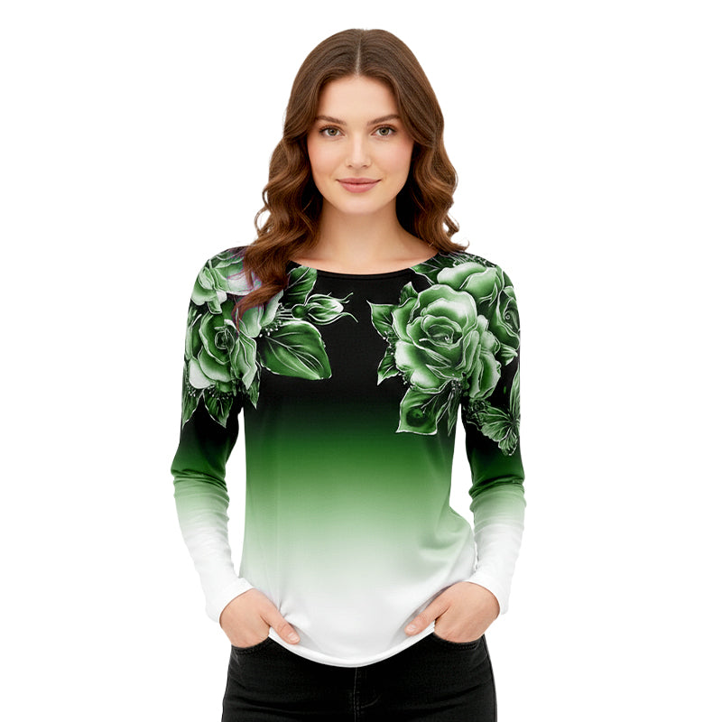 VelvetLilac™ Floral Long Sleeve — Slip into Breathable Elegance That Turns Heads Effortlessly