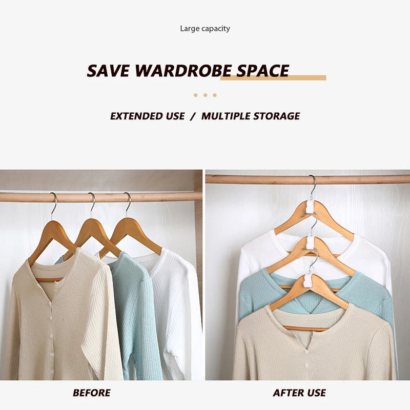 VersaClasp™ 60-Piece Set — Instantly Unlock Hidden Closet Space for Effortless Style and Order