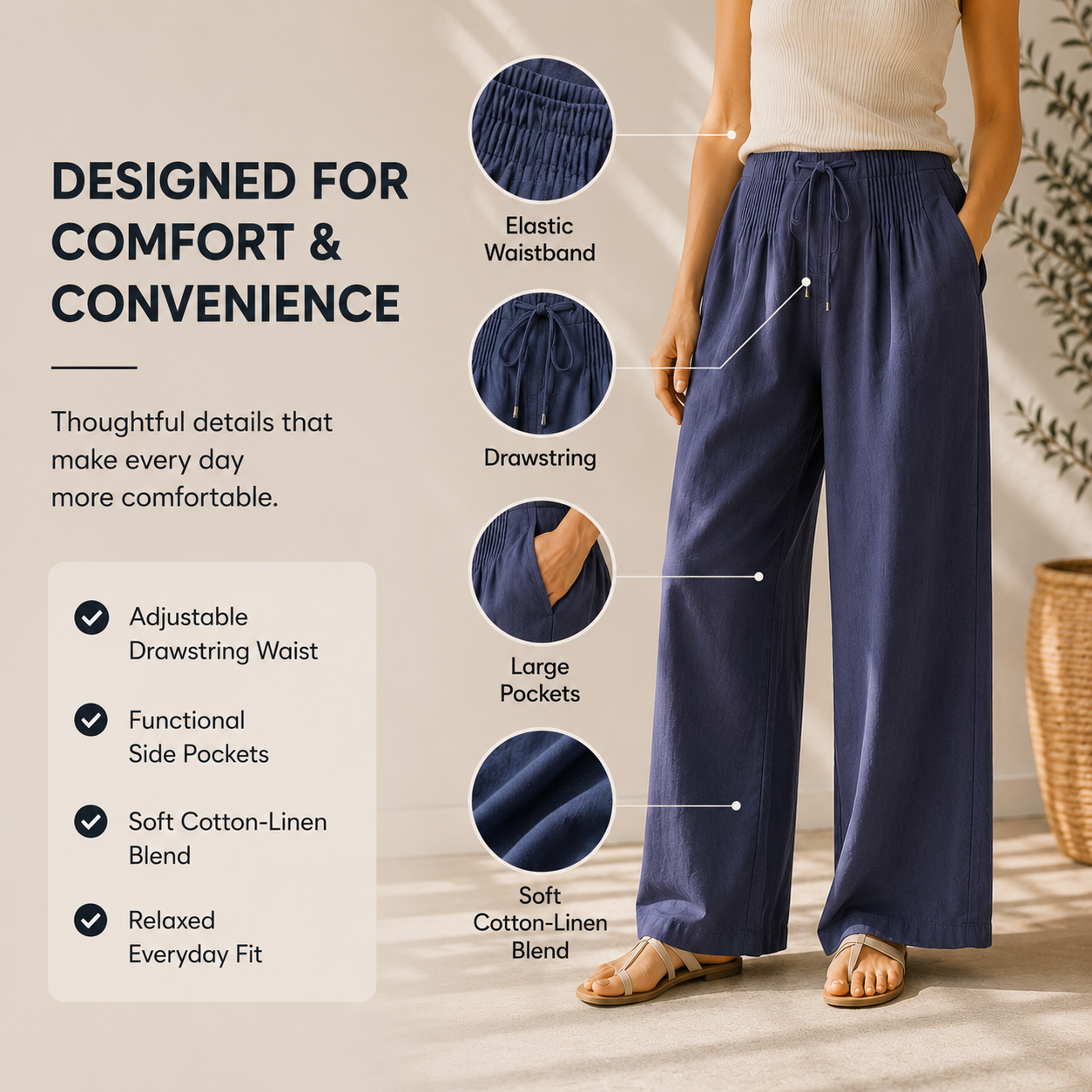 LumaEase™ Wide Leg Pants — Unlock All-Day Fresh Comfort and Effortless Style
