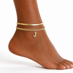 LumeaCharm™ Gold Initial Anklets — Wear Your Unique Story with Effortless Grace