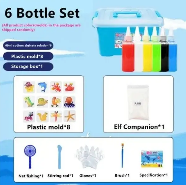 RambleJelly™ — Ignite Your Child’s Creativity with Safe, Squishy STEM Fun (4 colors/Set)