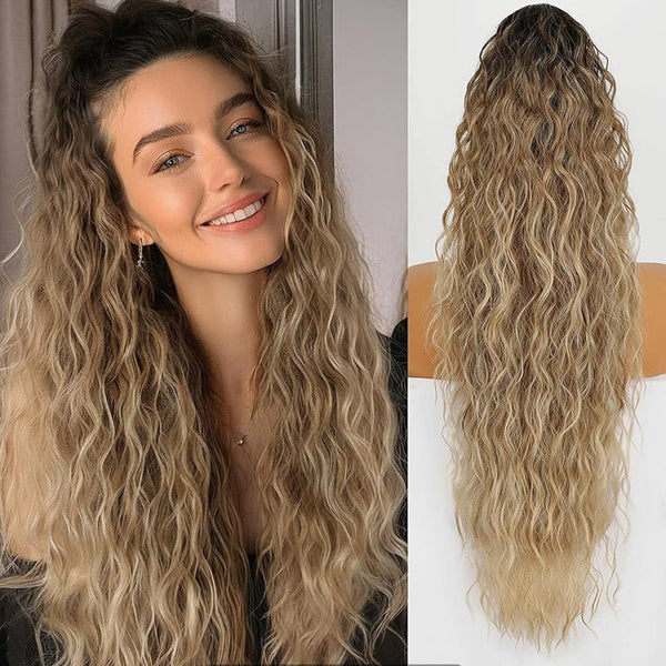 Synthetic Wave Ponytail™ — Turn Heads Instantly with Effortless, Bounce-Filled Volume