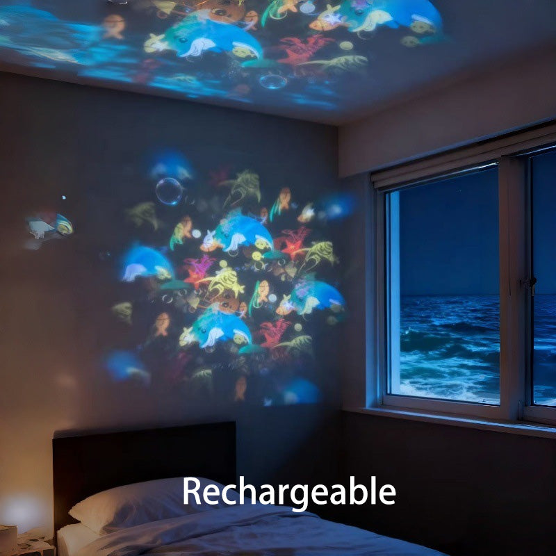 AzureLume™ — Escape Stress Instantly with Living Ocean Waves and Starry Skies