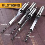 SharpEdgePro™ Hollow Chisel Bit — Achieve Flawless Square Holes That Make Your Woodwork Shine