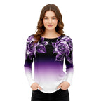 VelvetLilac™ Floral Long Sleeve — Slip into Breathable Elegance That Turns Heads Effortlessly