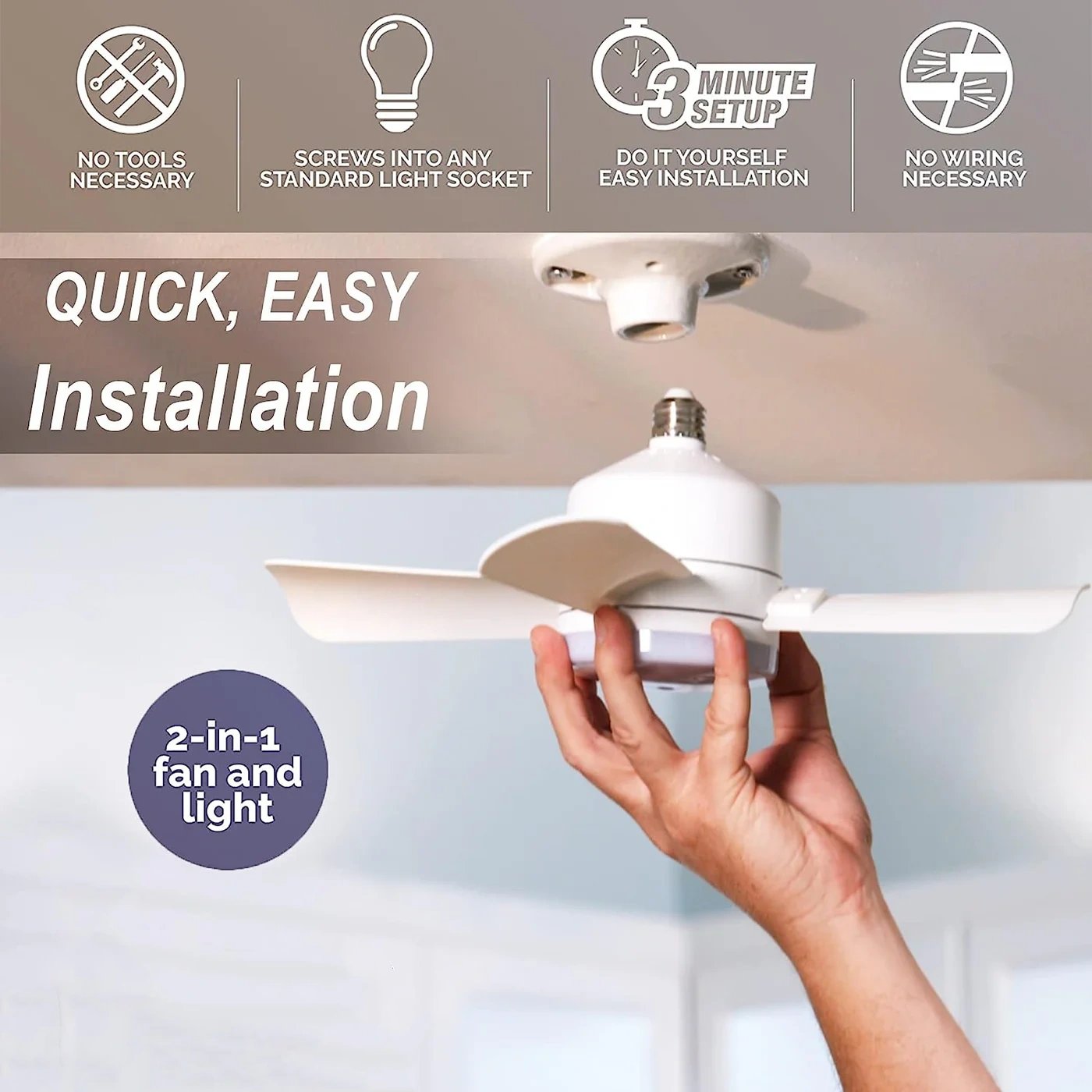 AeroLuma™ 40W LED Ceiling Fan Light — Instant Cool Comfort and Brilliant Glow, No Hassle Needed
