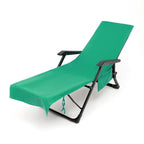 ShoreEase™ Sun Lounger Towel — Escape Sand Hassles with Instant Dry Comfort and Secure Storage