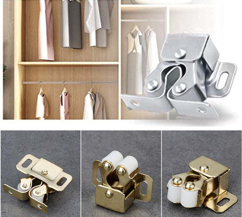 SteelLock™ Dual Roller Cabinet Latches (Set of 4) — Lock In Quiet Strength and Unshakable Peace of Mind