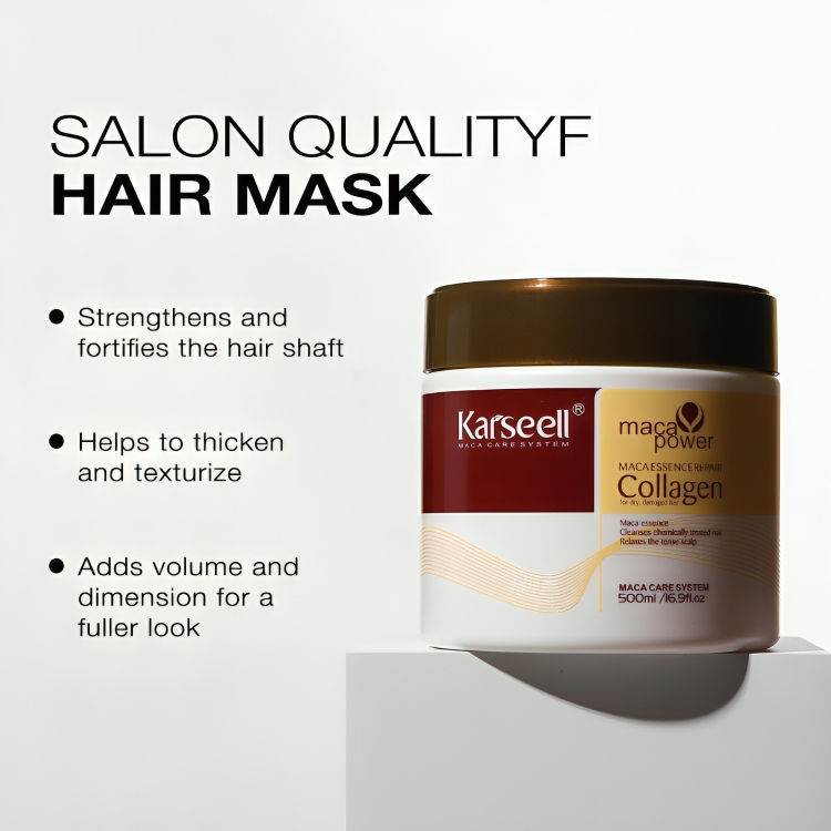 VivaLux™ Collagen Hair Renewal Mask — Bring Dull, Damaged Hair Back to Life with Silky, Head-Turning Bounce