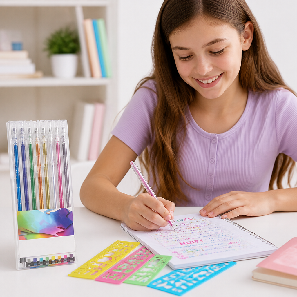 SparkAura™ Gel Pen Set — Ignite Your Creativity with Smooth, Dazzling Color That Lasts