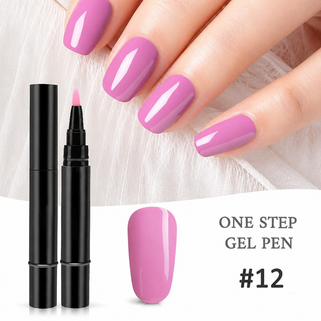 VeraBella™ All-in-One Gel Pen — Flawless, Fade-Proof Nails That Shine Through Everything