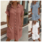 SolaraMist™ Shirt Dress — Feel Effortlessly Confident and Flawlessly Chic Every Day