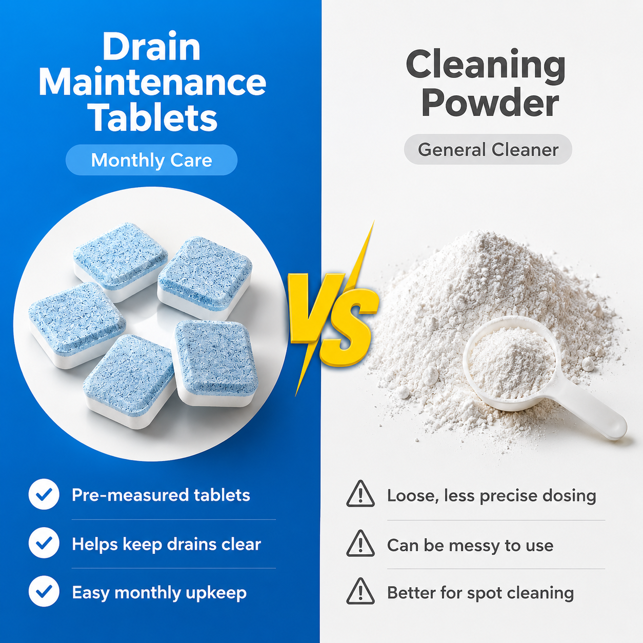FlowFreez™ Drain Rescue Tablets — End Drain Hassles and Enjoy Year-Round Freshness with Zero Effort