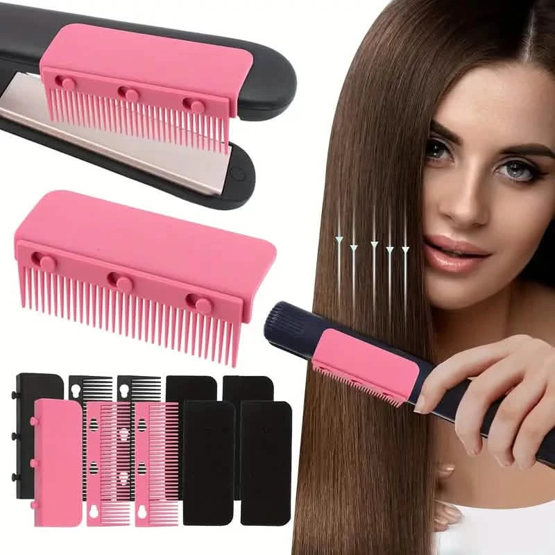 GlideMaster™ Flat Iron Comb Attachment — Effortlessly Smooth, Damage-Free Hair That Shines with Confidence