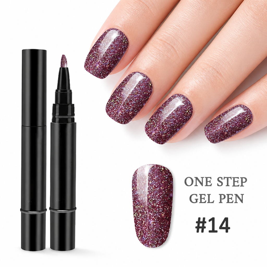 VeraBella™ All-in-One Gel Pen — Flawless, Fade-Proof Nails That Shine Through Everything