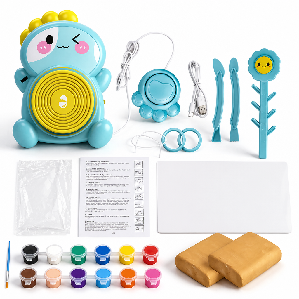 SilkSpin™ Clay Studio — Unlock Your Child’s Creative Confidence with Every Spin and Splash