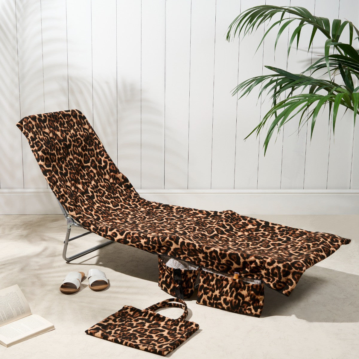 ShoreEase™ Sun Lounger Towel — Escape Sand Hassles with Instant Dry Comfort and Secure Storage