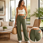 LibertiaFlow™ High Waist Straight Pants — Unleash All-Day Confidence with Effortless Comfort and Flawless Fit