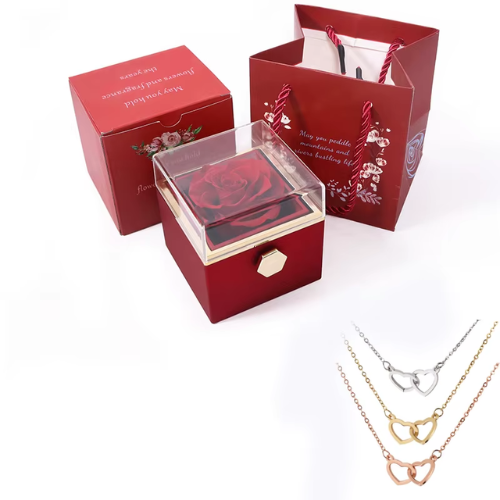 Fabulove™ — Capture Forever Moments with a Real Rose and Secret Love Necklace