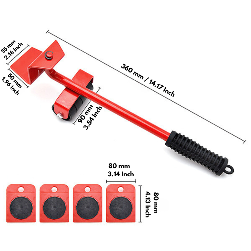 PowerGlide™ — Move Heavy Furniture Solo Without Pain or a Single Scratch