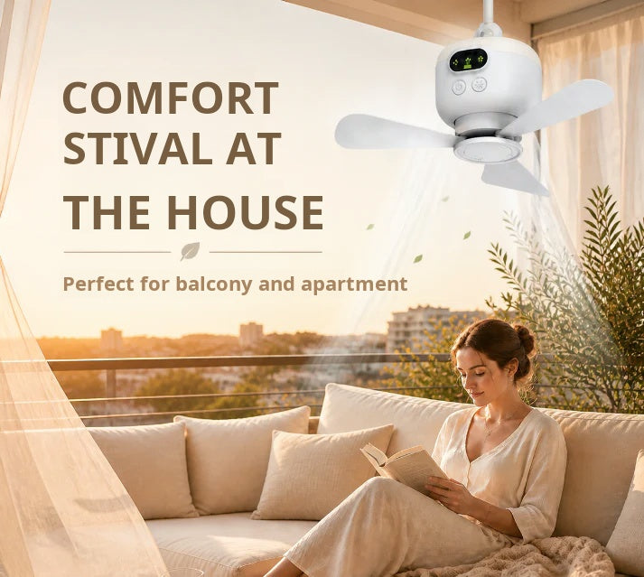GlideAir™ — Instantly Refresh Any Space with Cool Breeze and Inviting Light