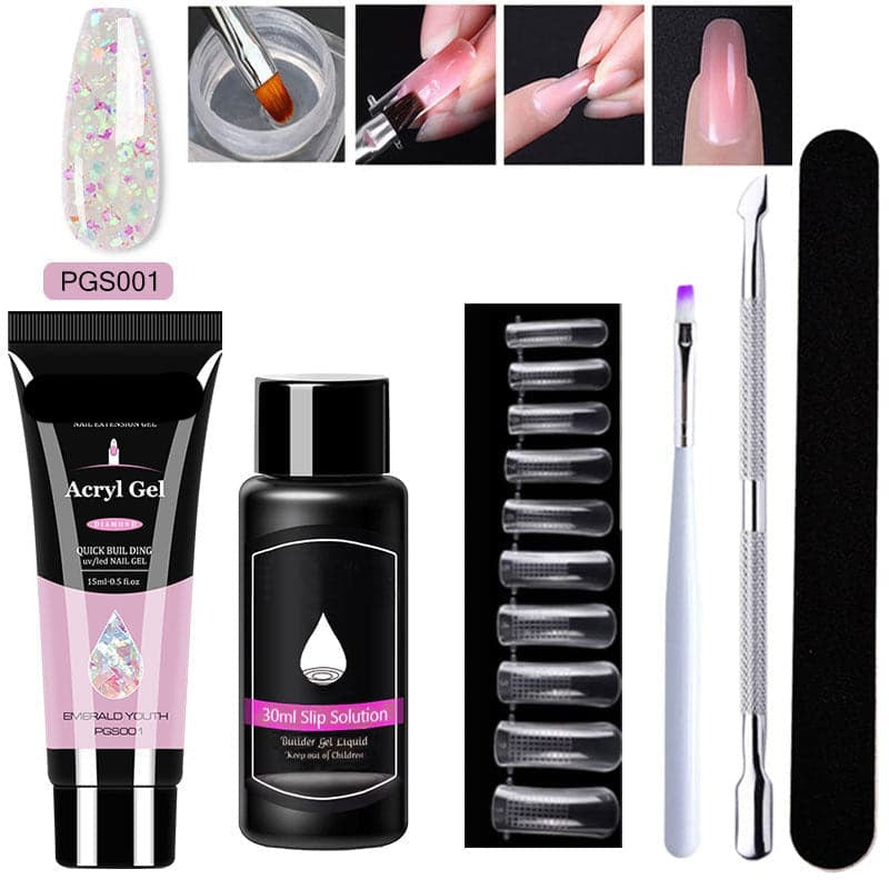 LustraVibe™ Nail Art 7-Piece Set — Salon-Quality Nails That Shine, Flex, and Protect Your Natural Beauty for Weeks