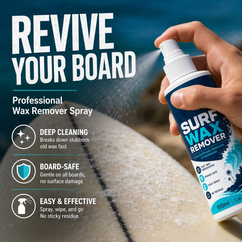 AquaShine™ Wax Remover Spray — Instantly Restore Your Board’s Grip and Shine for Unstoppable Waves