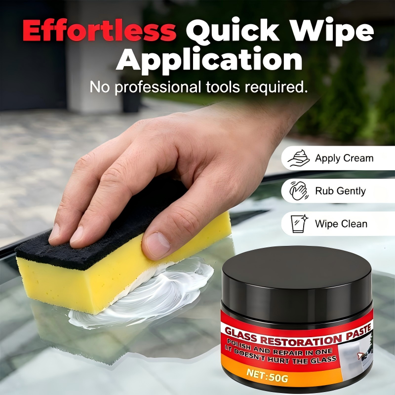 ClarityPro™ Glass Rescue Paste — Instantly Erase Scratches and Reveal a Crystal-Clear Shine That Stays Spotless Longer
